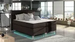 Voodi kahekohaline Amadeo Soft 66, 180 x 200 cm, pruun v., madratsiga, p&otilde;hjalippidega