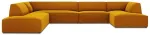 Nurgadiivan Micadoni Home Ruby Panoramic 7 Seats, kollane v., vasak, 366 x 273 cm x 69 cm