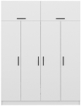 Riidekapp Kalune Design Kale 3929, valge v., 52 cm x 180 cm x 255 cm