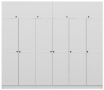 Riidekapp Kalune Design Kale 5229, valge v., 52 cm x 270 cm x 255 cm