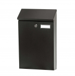 Postkast Haushalt PD958, must, 25.4 cm x 9 cm x 43.1 cm