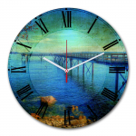 Kellaaeg Wallity 3030MS-016, sinine/roheline, 30 cm x 30 cm, 30 cm