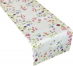 Laudlina ristk&uuml;likukujuline, valge/roheline/roosa, 40 x 140 cm