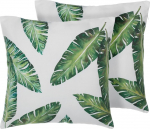 Dekoratiivne padi Beliani Dianella, valge v./roheline v., 45 cm x 45 cm, 2 tk