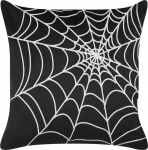 Dekoratiivne padi Beliani Lycoris, valge v./must v., 45 cm x 45 cm