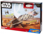 Konstruktor, kosmoselaev Mattel Hot Wheels Star Wars Escape From Jakku, pruun