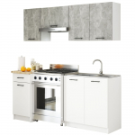 K&ouml;&ouml;gikomplekt Akord Oliwia, valge v./hall v., 1.8 m