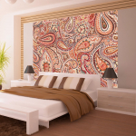Fototapeet Artgeist Oriental Note - Background With Mix Of Colorful Ornaments In Retro Style XXLFTNT1230, 231 cm x 300 cm