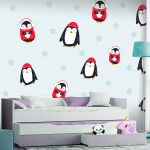 Fototapeet Artgeist Brawling Penguins SFT1934, 70 cm x 100 cm