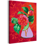 Maalimine numbrite j&auml;rgi Artgeist Bouquet In A Purple Vase MA_0729, mitmev&auml;rviline, 40 x 60 cm