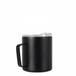 Tass Lifeventure Insulated Mountain Mug, roostevaba teras, 8.5 cm, 0.350 l, must v.