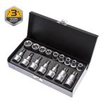 Otsikute komplekt Forte Tools 221007/A, 1/2"