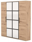 Riidekapp ADRK Malen, puidu v., 205 cm x 55 cm x 220 cm, peegliga