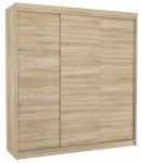 Riidekapp ADRK Megan 200, pruunikas v., 58 cm x 200 cm x 215 cm