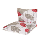Voodipesukomplekt 4Living Poppy 633632, valge v./punane v./hall v., 50 x 60 cm, 150 x 210 cm, 2 os.