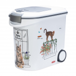 Lemmikloomatoidu s&auml;ilituskast Curver Cat, 35 l, 50 cm x 28 cm x 43 cm, valge v.