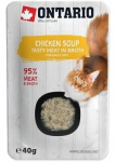 Kassi m&auml;rgtoit Ontario Tasty Meat In Broth Chicken Soup, kanaliha, 0.04 kg
