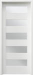 Siseukseleht raam Porta Trim Lite B5, vasakpoolne, valge, 203 x 84.4 x 4 cm