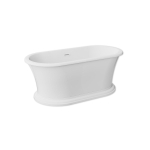 Vann, teisaldatav Besco Ziva, 160 cm x 75 cm x 61 cm, ovaalne, valge