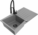 K&ouml;&ouml;givalamu koos kraaniga Mexen Cesar, graniit, 77.5 cm x 47 cm x 20 cm, grey+black