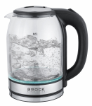 Elektriline veekeetja Brock WK 2402, 1.8 l, l&auml;bipaistev v./h&otilde;be v./must v.