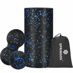 Massaažirull, komplekt, t&auml;iskasvanutele Springos FR0025, 33 cm, 4 tk