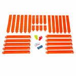 Raja osad Mattel Hot Wheels Track Creator, oranž v.