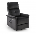 Allalastava seljatoega tugitoolid Leisure Furniture Semir 2, must v., 90 cm x 80 cm x 108 cm