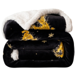 Pleed KFA-19, kuld v./valge v./must v., 160 cm x 200 cm