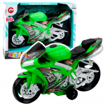 M&auml;ngumootorratas Lean Toys Racing Autobike, roheline