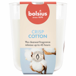 K&uuml;&uuml;nal, l&otilde;hna Bolsius Crisp Cotton, 45 h, Valge v.