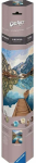 Maalimine numbrite j&auml;rgi Ravensburger CreArt Lake Views, sinine v./pruun v., 40 x 30 cm
