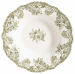 Taldrik prae/supi Homla Lourry, 22 cm x 22 cm x 3.5 cm, valge/roheline