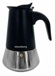 Moka kohvikann Klausberg KB 7844, must v./kroom v.