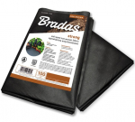 Umbrohuvastane agrotekstiil Bradas, must, 10 m x 0.6 m, 100 g/m&sup2;