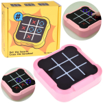 Elektrooniline m&auml;ng 4in1 Tic Tac Toe, 10 cm, roosa v.
