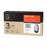 &Otilde;ue seinavalgusti Orno Nefryt, 10W, LED, IP54, must v., 21.22 cm x 11.92 cm