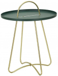 Kohvilaud DLGTP Grent, kuldne v./roheline v., 45 cm x 45 cm x 59 cm