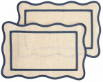 Lauamatt Homla Viento 244101, 45 cm x 30 cm, 2 tk, Sinine v./Pruunikas v.