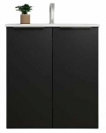 Vannitoakapp valamuga Sanibell Online, must v., 36.5 cm x 61 cm x 67.5 cm