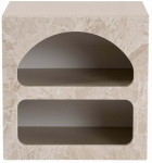 &Ouml;&ouml;kapp Nordure Lorin, travertine v., 50 cm x 50 cm x 40 cm