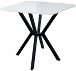 S&ouml;&ouml;gilaud Kalune Design Elma 70, valge v./must v., 70 cm x 70 cm x 74 cm