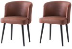 Toolide komplekt Kalune Design Zen 4208 V2 974NMB1928, matt, must v./punane v., 57 cm x 57 cm x 81 cm, 2 tk