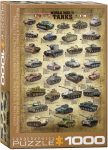 Pusle Eurographics World War II Tanks 6000-0388, 48.9 cm x 67.6 cm, 1000 tk, mitmev&auml;rviline