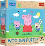 Puidust pusle Trefl Meet Lovely Peppa 20262, 19 cm x 24 cm, 24 tk, mitmev&auml;rviline