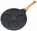 Praepann, vahvlite jaoks King Hoff Mini Waffle KH-1666, &Oslash; 26.5 cm, alumiiniumoksiid, must v.