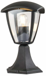 Vabalt seisev v&auml;lisvalgusti CristalRecord Durham, 40W, E27, IP44, must v., 16.4 cm x 23.5 cm