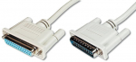 Juhe Assmann DSUB/DSUB DSUB 25-pin, DSUB 25-pin, 2 m, hele pruun v.