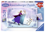 Pusle 2in1 Ravensburger Frozen Sisters forever 091157, 26 cm x 18 cm, 48 tk, mitmev&auml;rviline