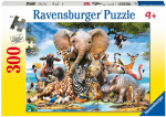 Pusle Ravensburger African Friends 13075, 49 cm x 36 cm, 300 tk, mitmev&auml;rviline
